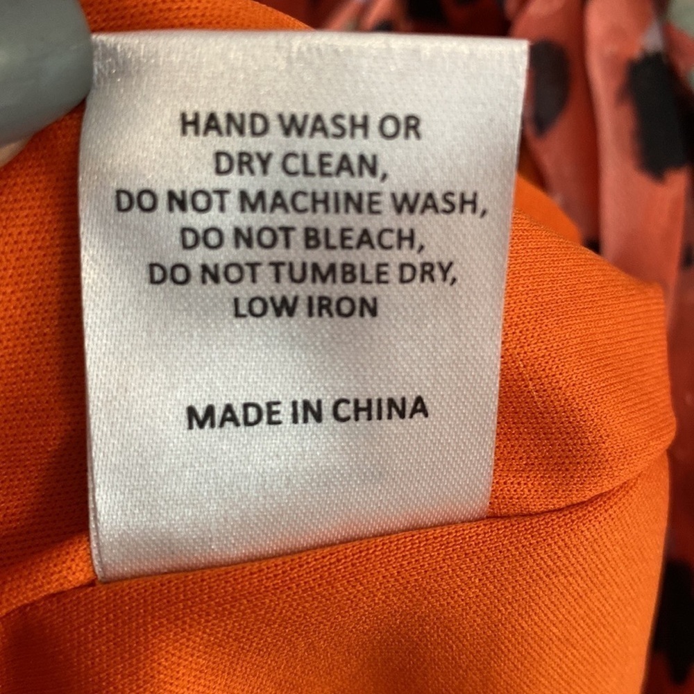 RARE Modcloth x Hutch Party Prowl Orange Leopard Print True Wrap Dress XS NEW - Picture 13 of 15